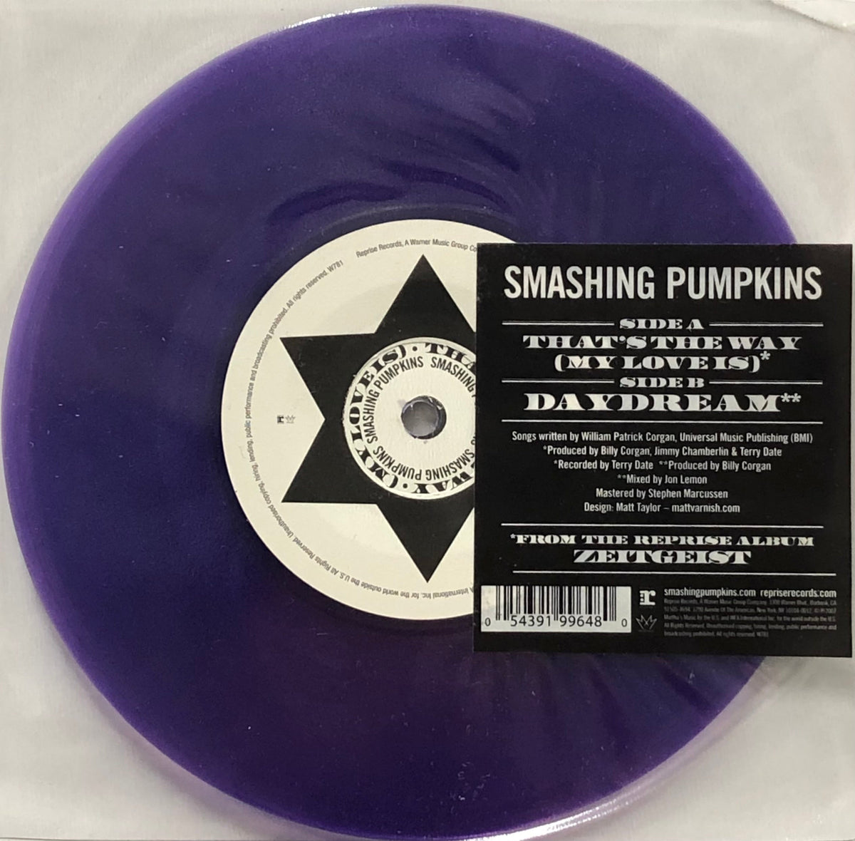 SMASHING PUMPKINS / That's The Way (My Love Is) (Purple