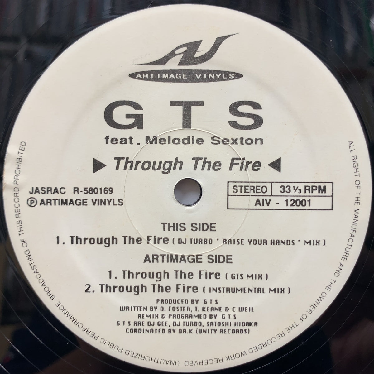 GTS / Through The Fire (AIV-12001, 12inch) – TICRO MARKET