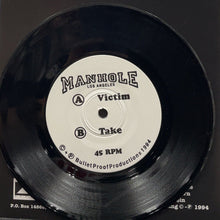 画像をギャラリービューアに読み込む, MANHOLE / Victim (Black Vinyl) 7inch