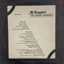 画像をギャラリービューアに読み込む, AL CAMPBELL / No More Running LP