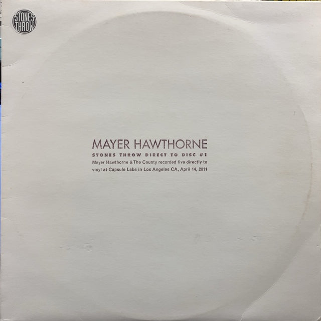 MAYER HAWTHORNE / DIRECT TO DISC TICRO MARKET