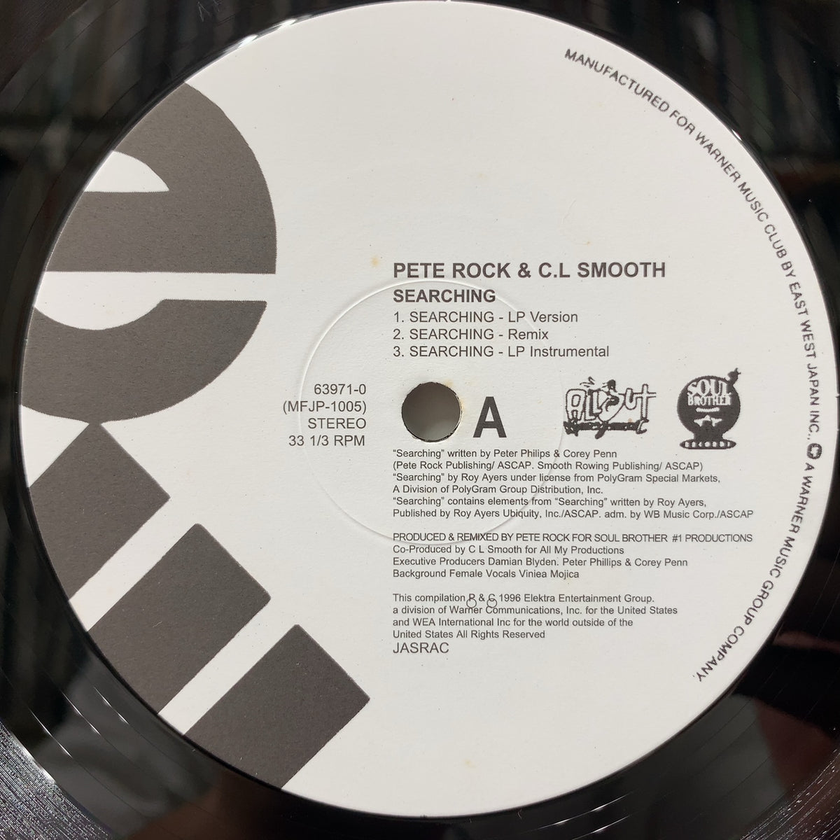 PETE ROCK & C.L.SMOOTH / Searching (Reissue) – TICRO MARKET