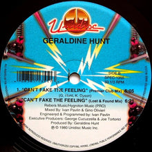 Load image into Gallery viewer, GERALDINE HUNT / Can't Fake The Feeling (Unidisc, SPEC-1355, 12inch)