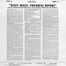 画像をギャラリービューアに読み込む, DIZZY REECE / Progress Report (澤野工房) LP