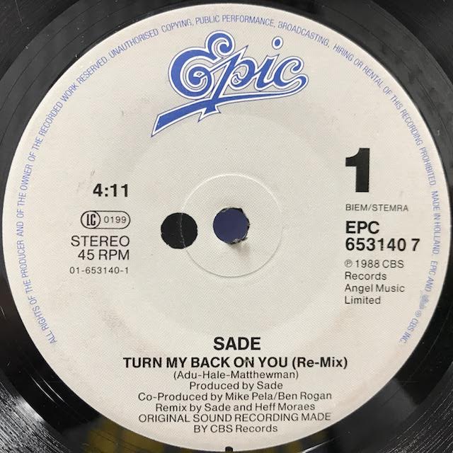 SADE / TURN MY BACK ON YOU – TICRO MARKET