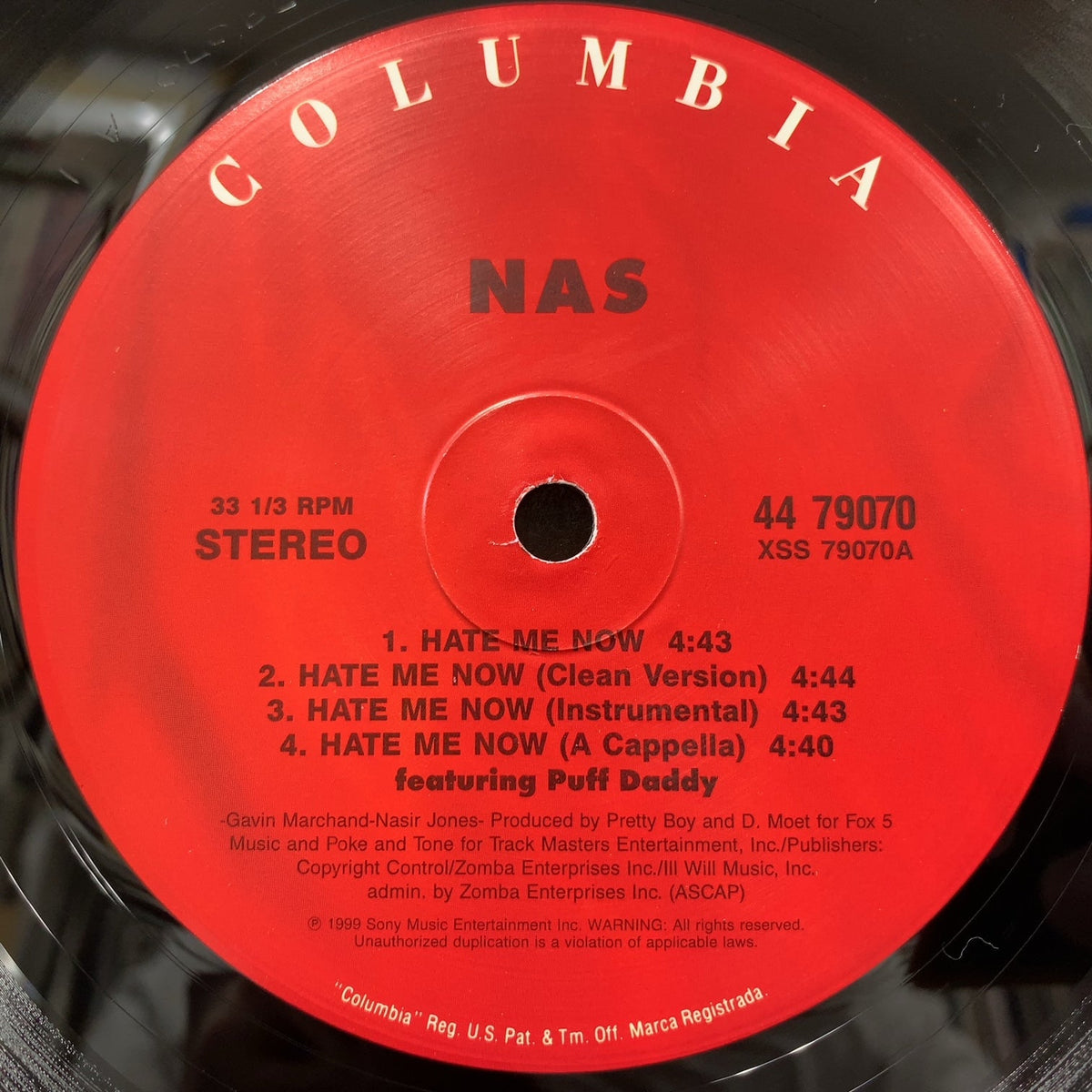 NAS / Hate Me Now (44 79070, 12inch) – TICRO MARKET