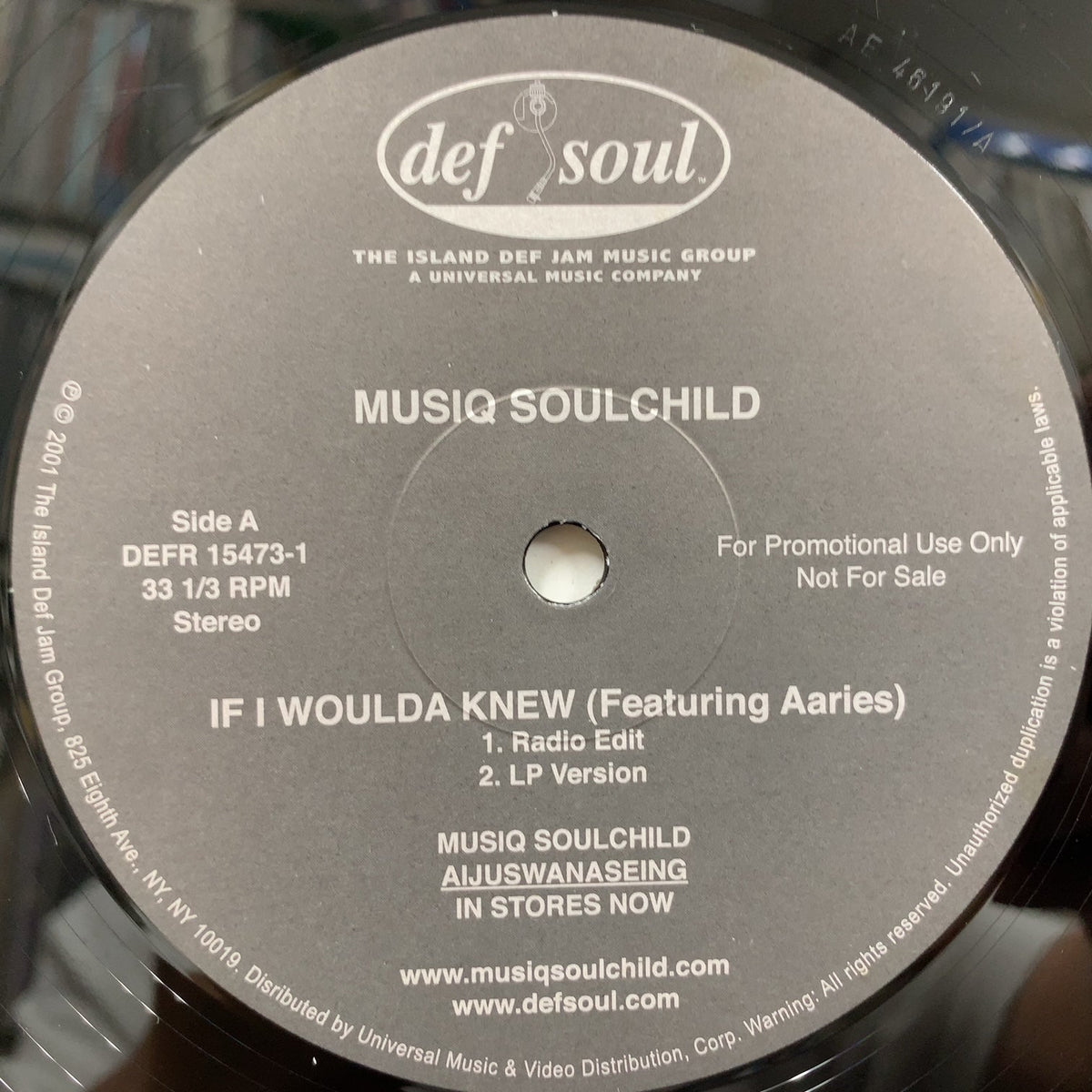 MUSIQ SOULCHILD / If I Woulda Knew (Reissue) – TICRO MARKET