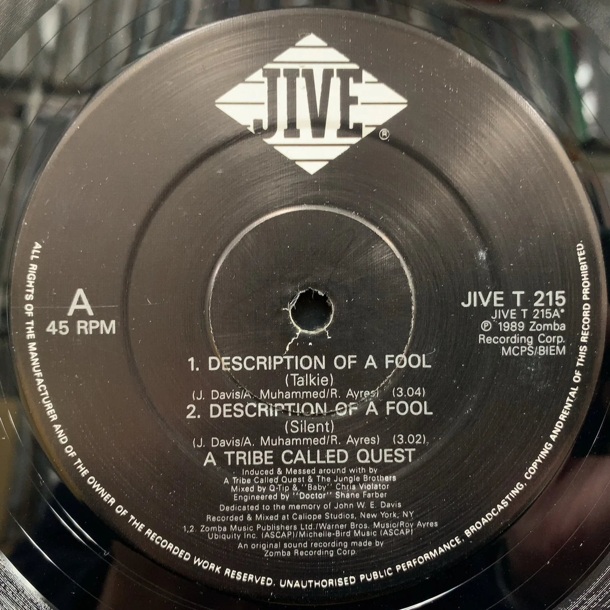 A TRIBE CALLED QUEST / Description Of A Fool (JIVE T 215, 12inch