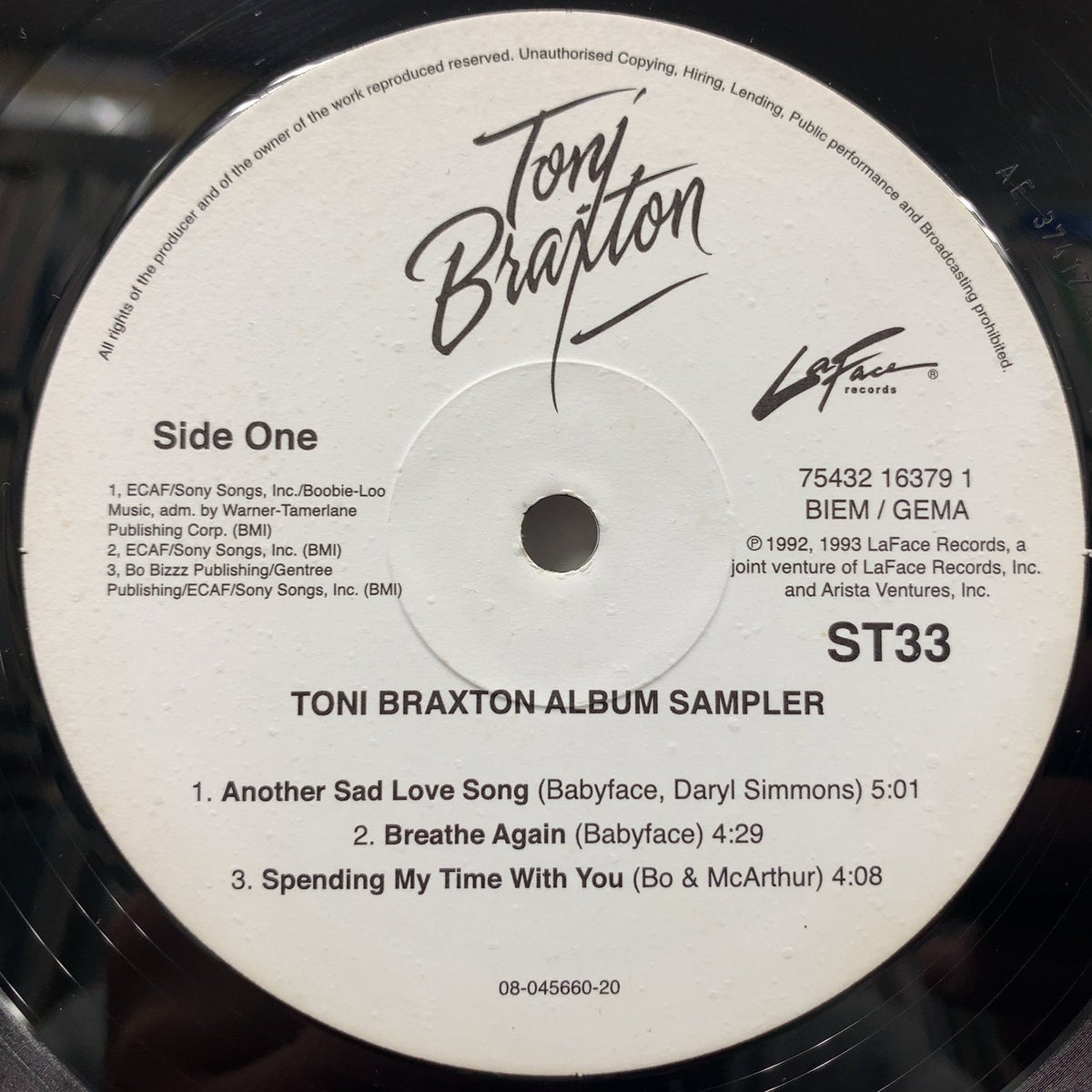 TONI BRAXTON / Toni Braxton Album Sampler – TICRO MARKET