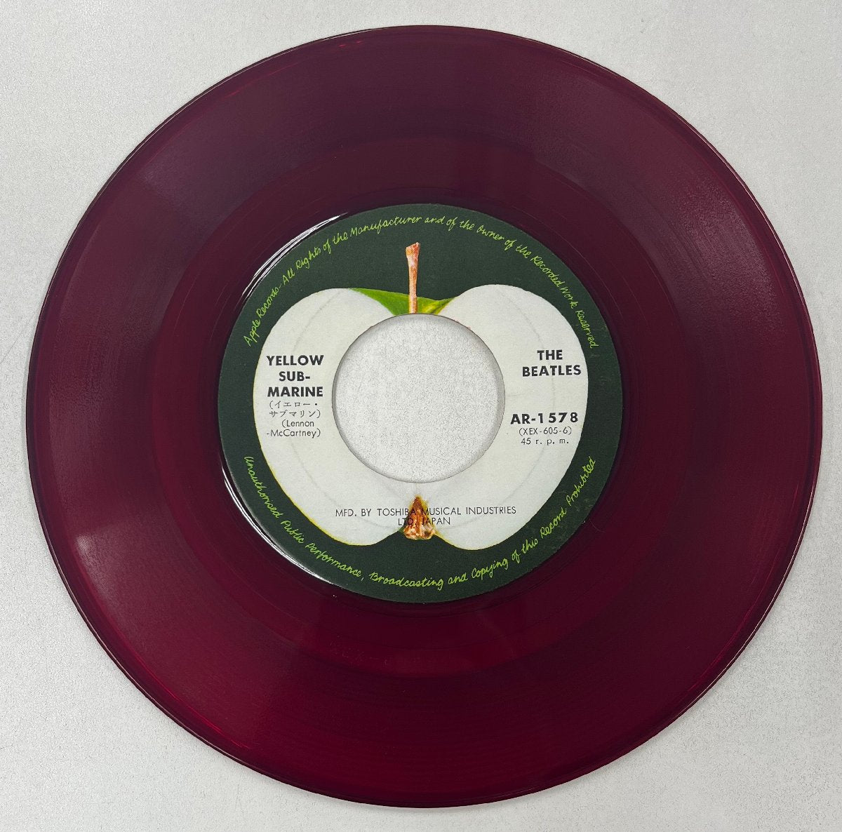 BEATLES / Yellow Submarine / Eleanor Rigby (Apple AR-1578, 7inch