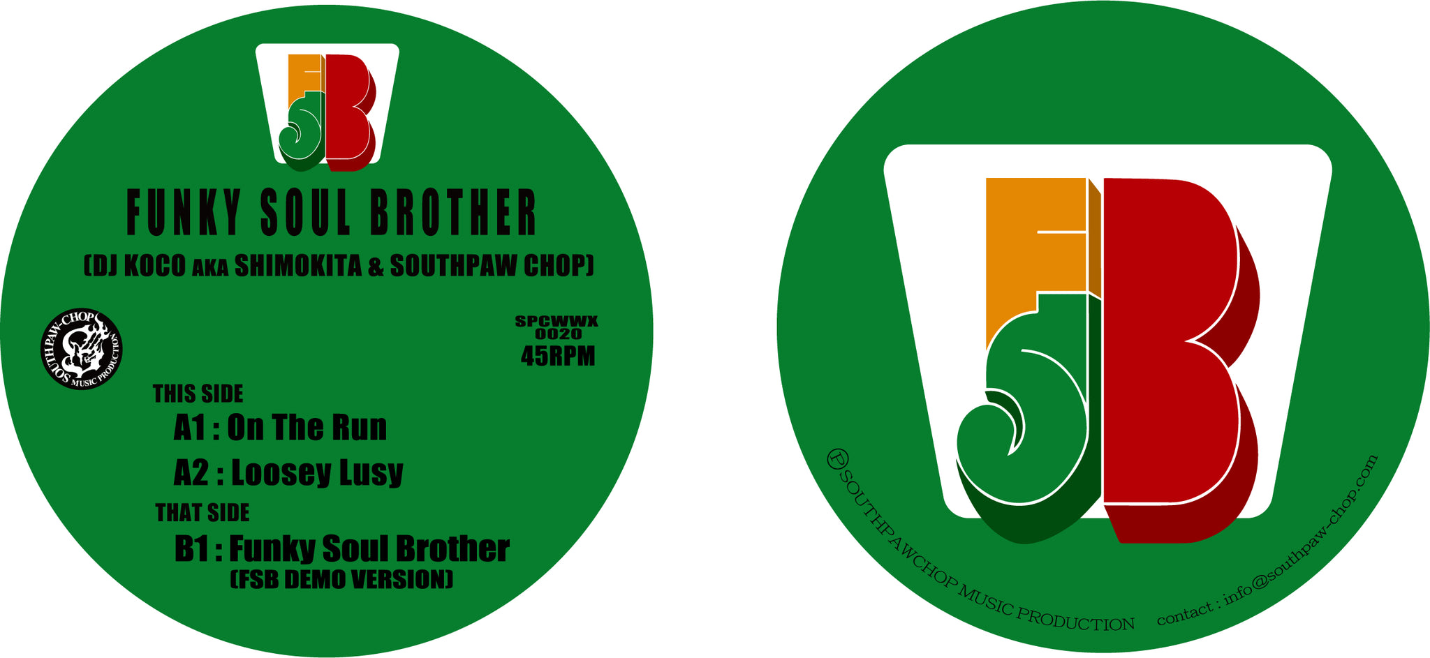 FUNKY SOUL BROTHER DJ KOCO AKA SHIMOKITA / FSB Third Single