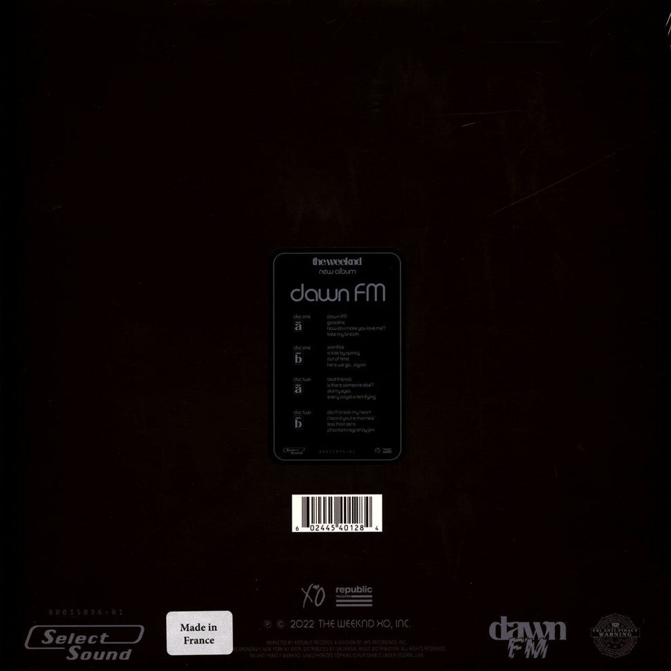 THE WEEKND / Dawn FM (XO / Republic) 2LP – TICRO MARKET
