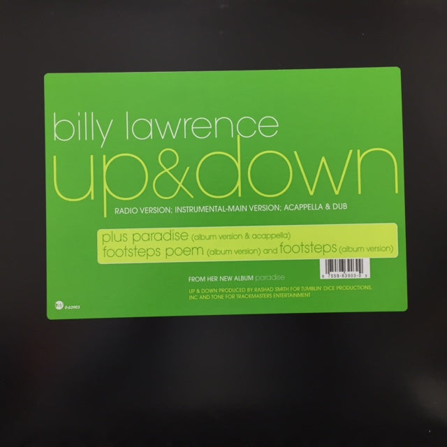 BILLY LAWRENCE / Up & Down (EastWest Records America – 0-63903