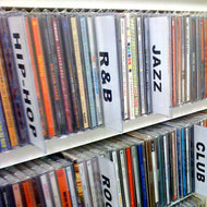 CD仕切り板　CDインデックス / CD-ROM 間仕切りアクリル板(プラ板）　10枚セット 1100円