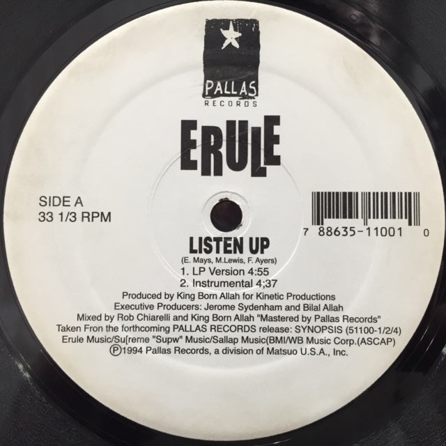 ERULE / LISTEN UP (Repress) – TICRO MARKET