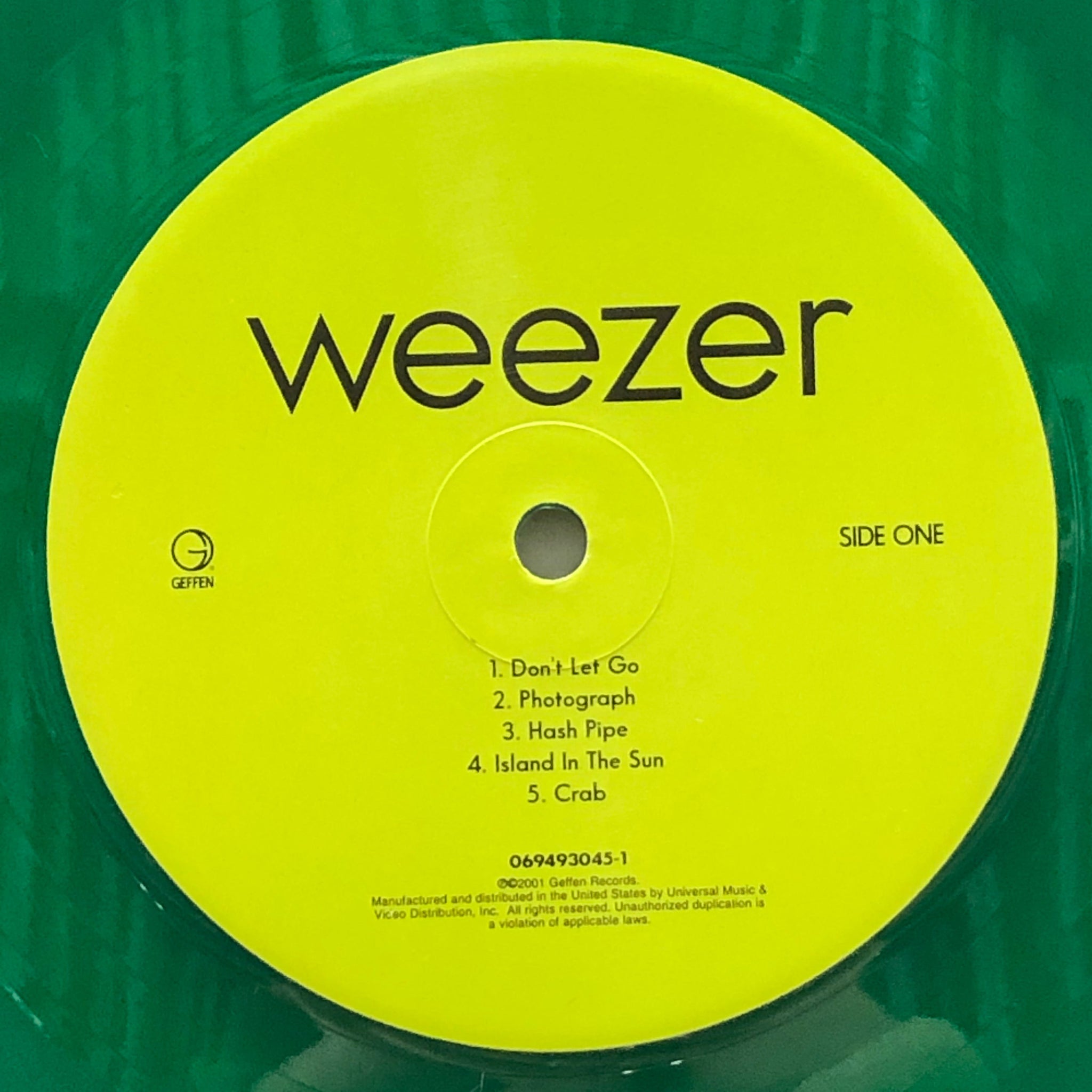 WEEZER / Weezer (Green Album) (Geffen – 069493045-1, LP) Green