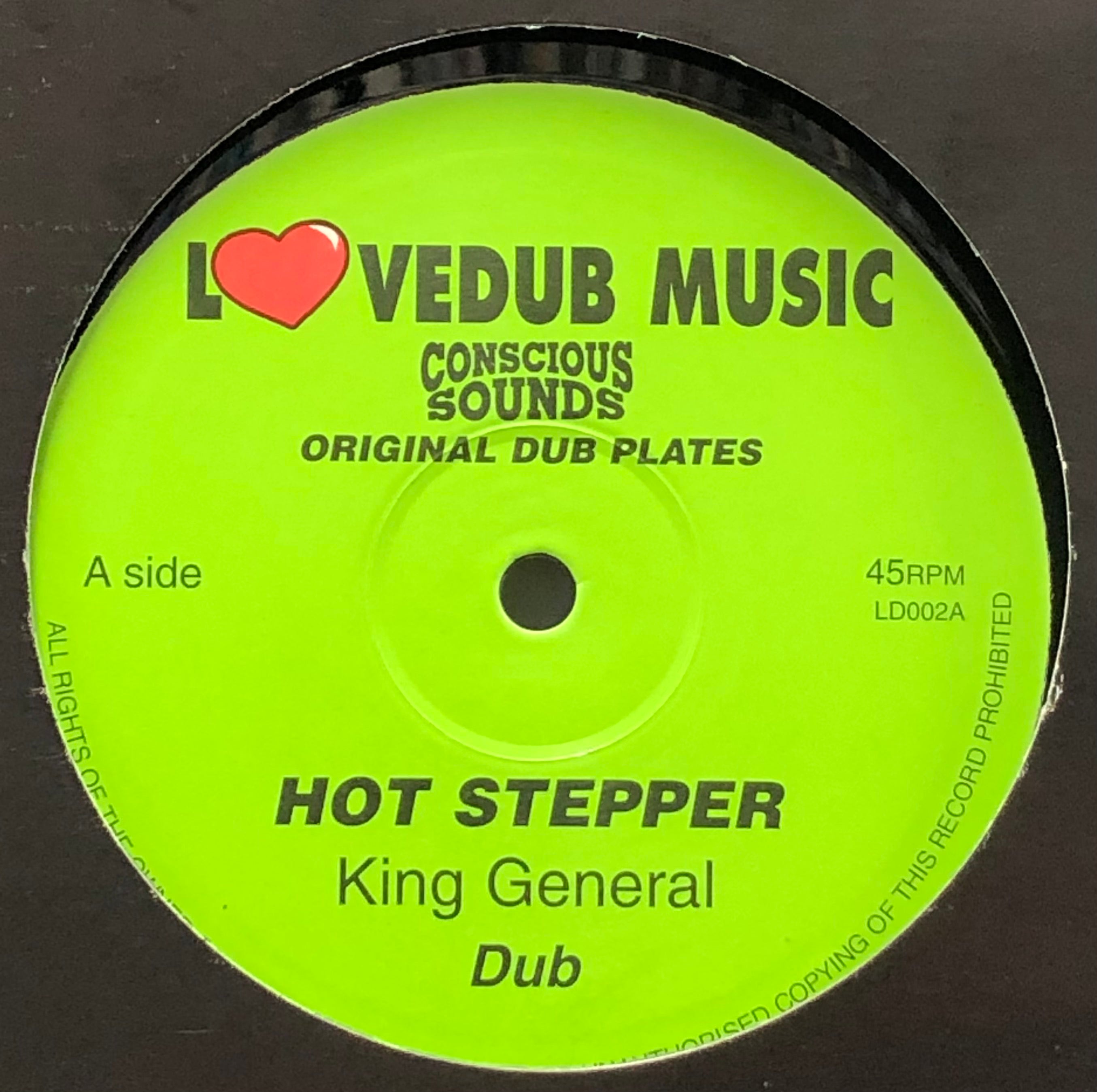 KING GENERAL - JONAH DAN / Hot Stepper / Bongoman (Lovedub Music