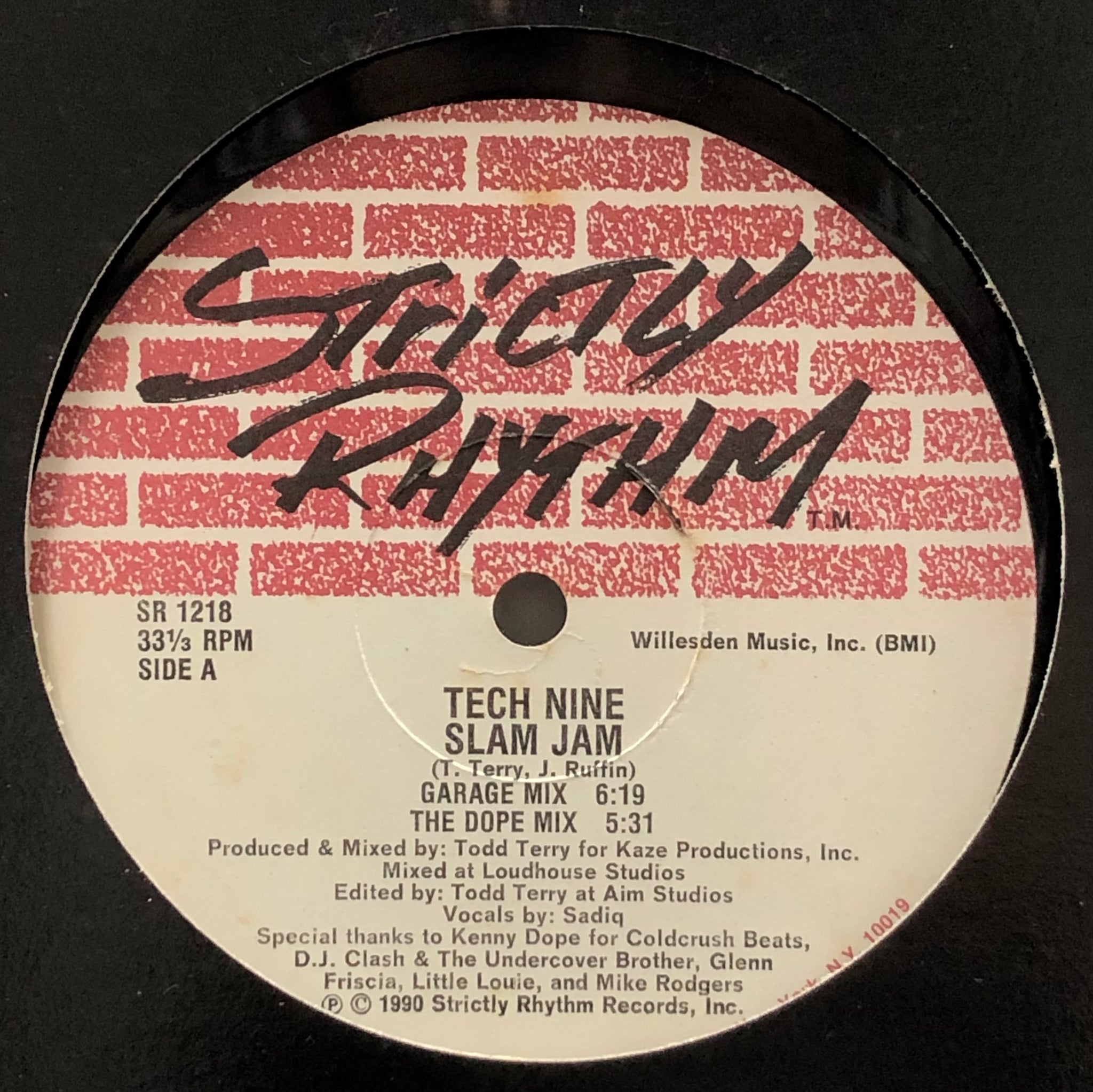 strictly rhythm 公式ジャケット TECH NINE / Slam Jam (Strictly Rhythm, SR 1218, 12inch) – TICRO MARKET