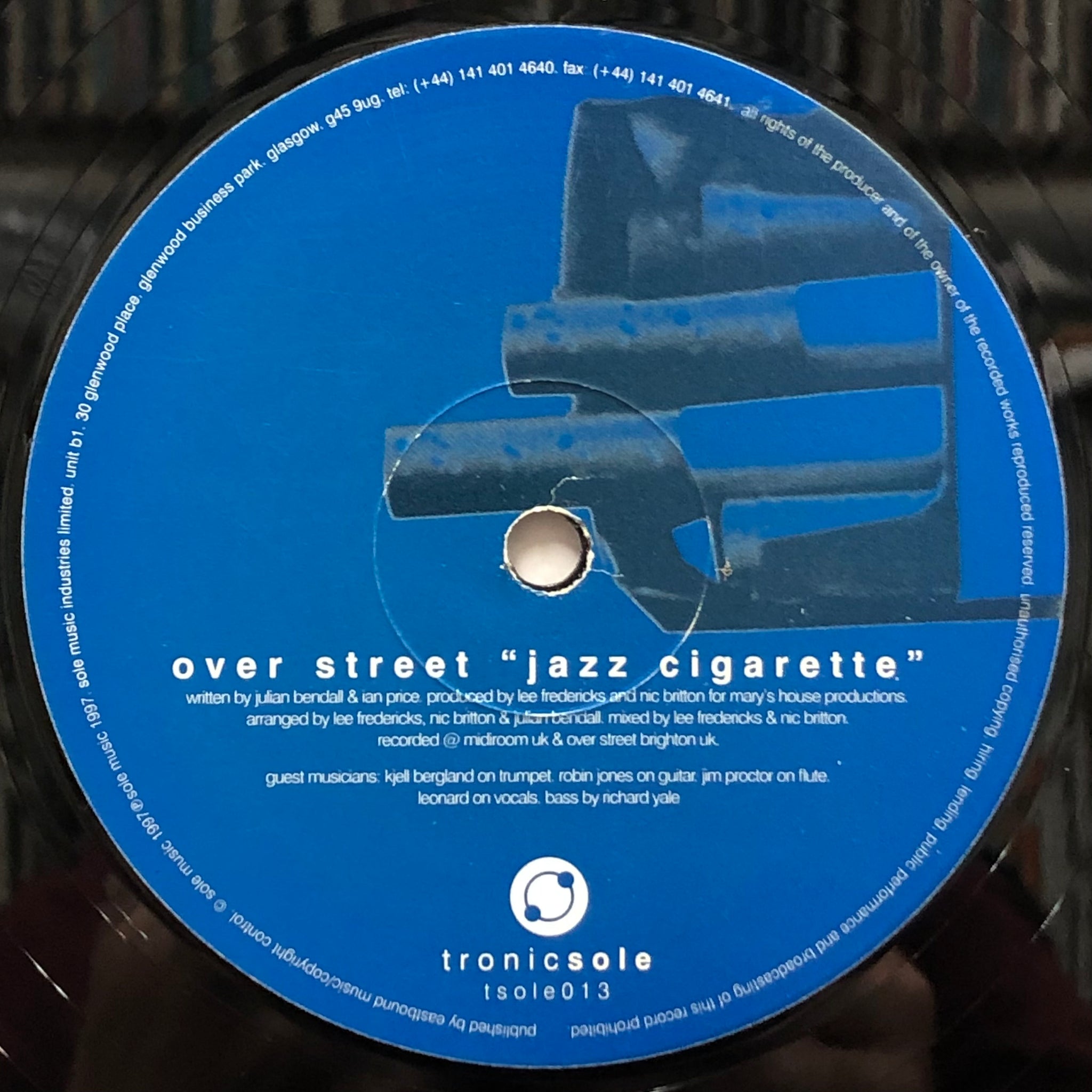 OVER STREET / Jazz Cigarette / Overture (Tronicsole, tsole013