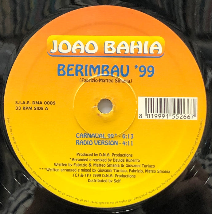 JOAO BAHIA / Berimbau '99 (DNA 0005, 12inch)