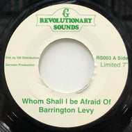 BARRINGTON LEVY / Whom Shall I Be Afraid Of (Revolutionary Sounds, RS003, 7inch)