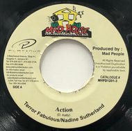 TERRO FABULOUS - NADINE SUTHERLAND / Action (Mad House, MHPD1201-3, 7inch)