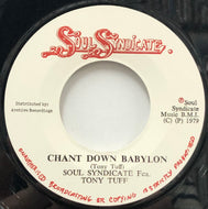 SOUL SYNDICATE / Chant Down Babylon (Soul Syndicate, none, 7inch)