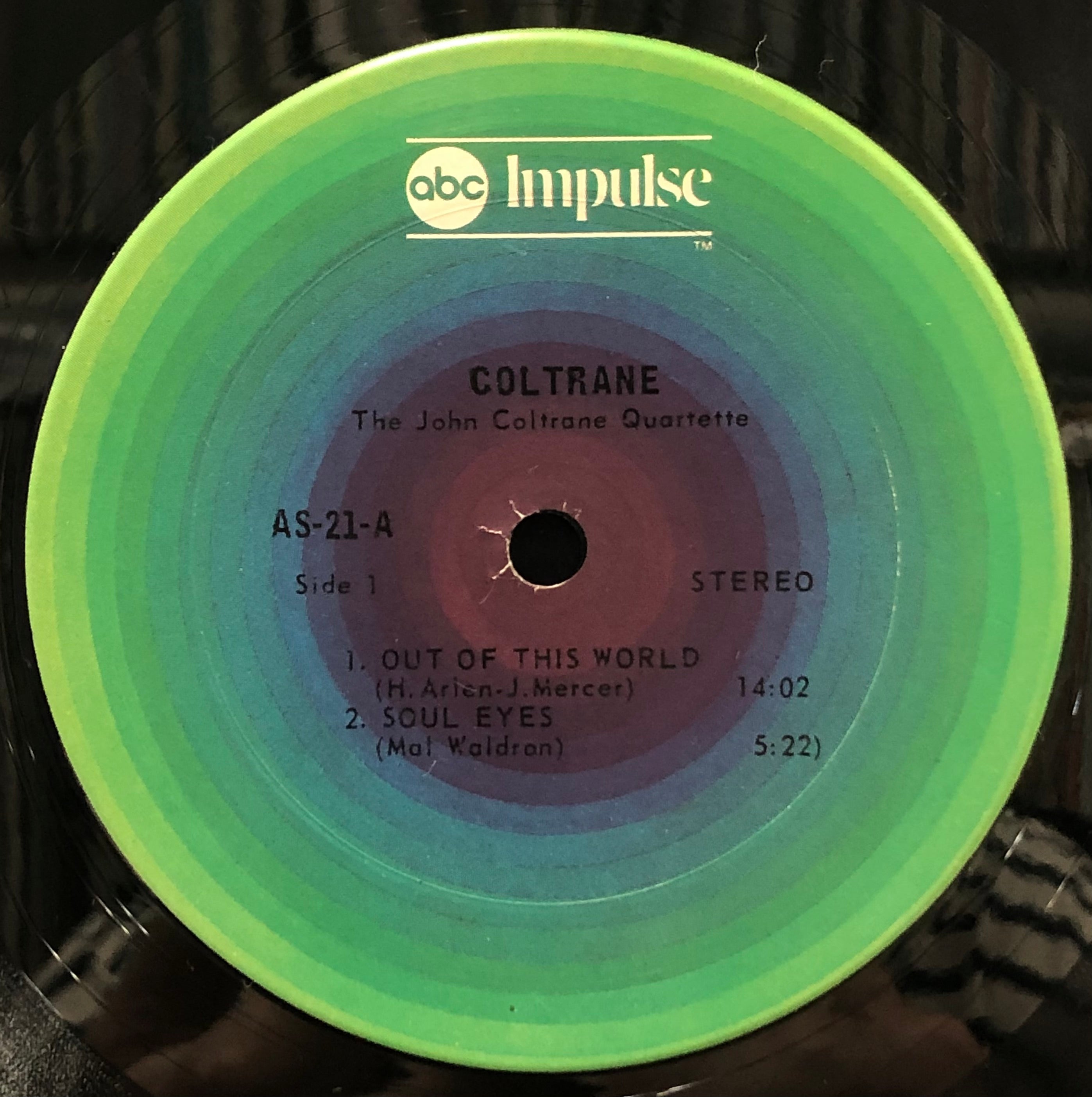 JOHN COLTRANE QUARTET / Coltrane (ABC Impulse, A-21, LP 