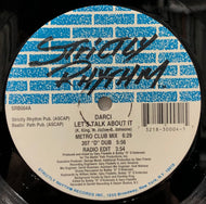 DARCI / Let's Talk About It (Strictly Rhythm, SRB004, 12inch)