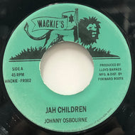 JOHNNY OSBOURNE / Jah Children (Wackie's, FR002, 7inch)