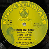 JOSEPH LABELLIA / Shakles And Chains / Jah Created Dem (King Earthquake, KE10-10, 10inch)