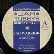 KING ALPHA - CYRENIUS BLACK / Jah Warrior / I Love Jah Jah (Jah Tubbys, JT10043, 10inch)