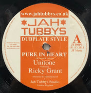 UNITONE Featuring RICKY GRANT / Pure In Heart (Jah Tubbys, JT10041, 10inch)
