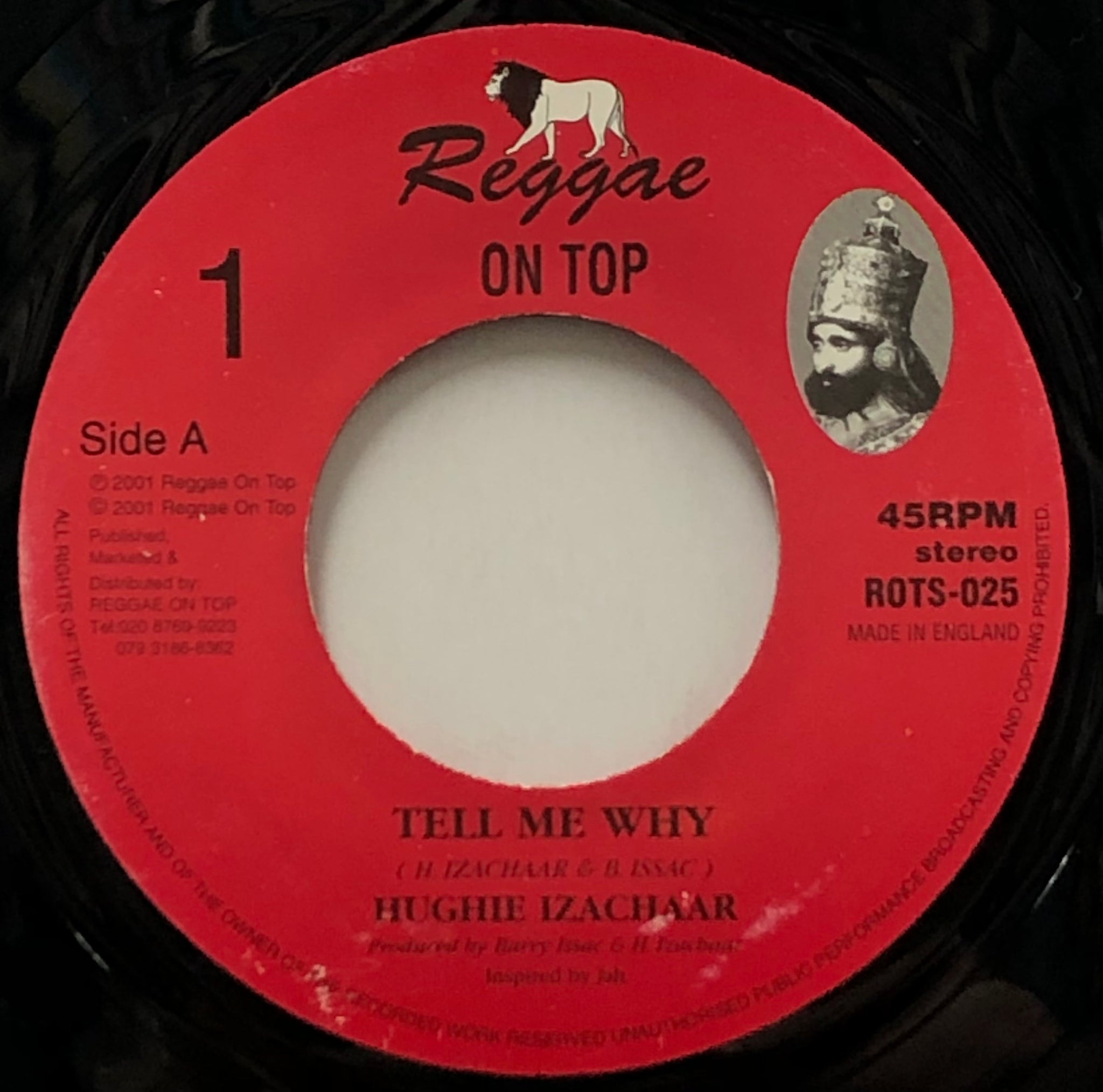 HUGHIE IZACHAAR / Tell Me Why (Reggae On Top, ROTS-025