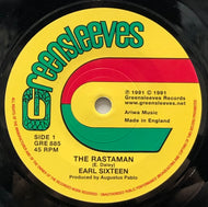EARL SIXTEEN / The Rastaman (Greensleeves, GRE 885, 7inch)