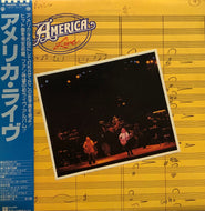 AMERICA / Live Warner Bros, P-10428W, LP) 帯付