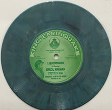 画像をギャラリービューアに読み込む, ERROL ARAWAK / Bloodshed (Blue Marble Vinyl) (King Earthquake, KE7001, 7inch)
