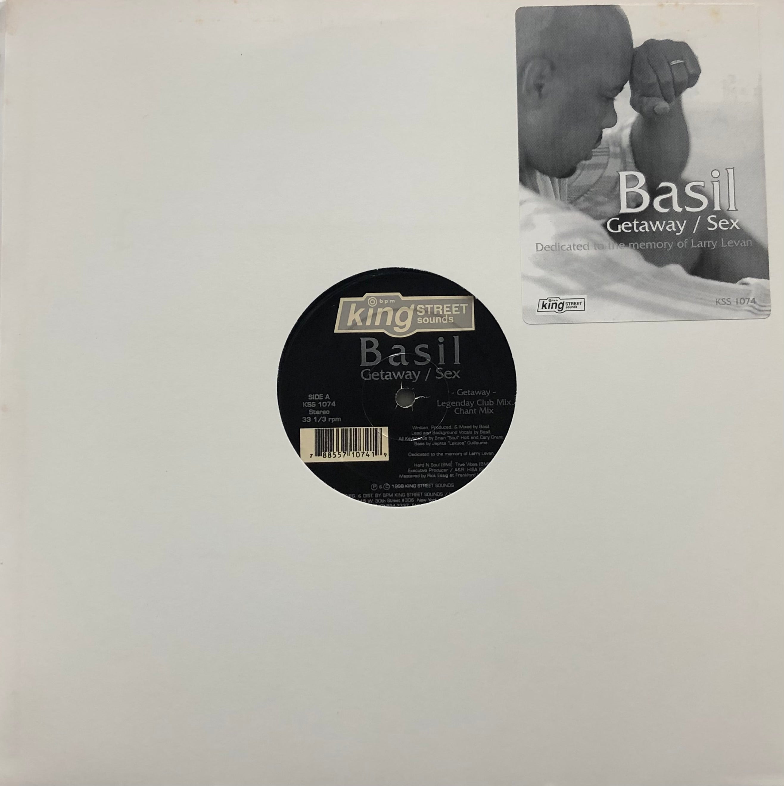 BASIL Getaway Sex King Street Sounds KSS 1074 12inch