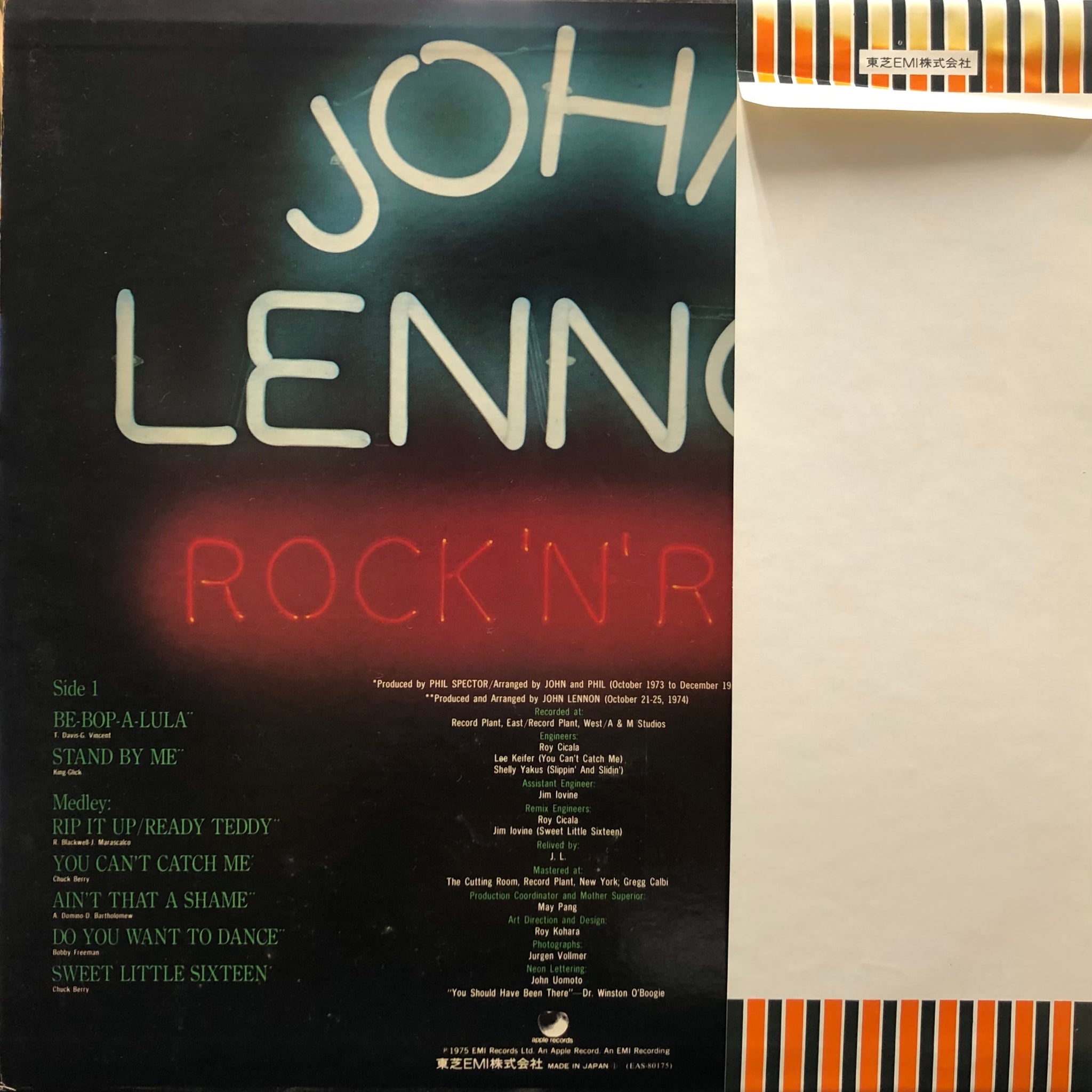 JOHN LENNON / Rock 'N' Roll 帯付 (Apple