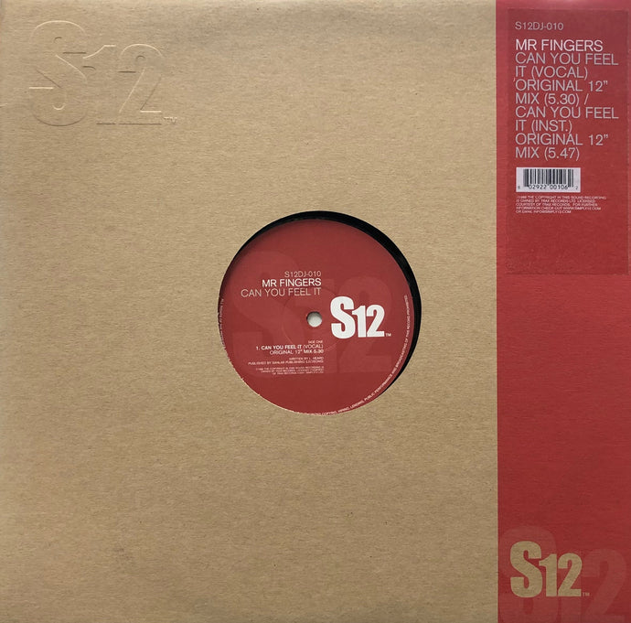 MR. FINGERS / Can You Feel It (S12, S12DJ-010, 12inch) – TICRO MARKET