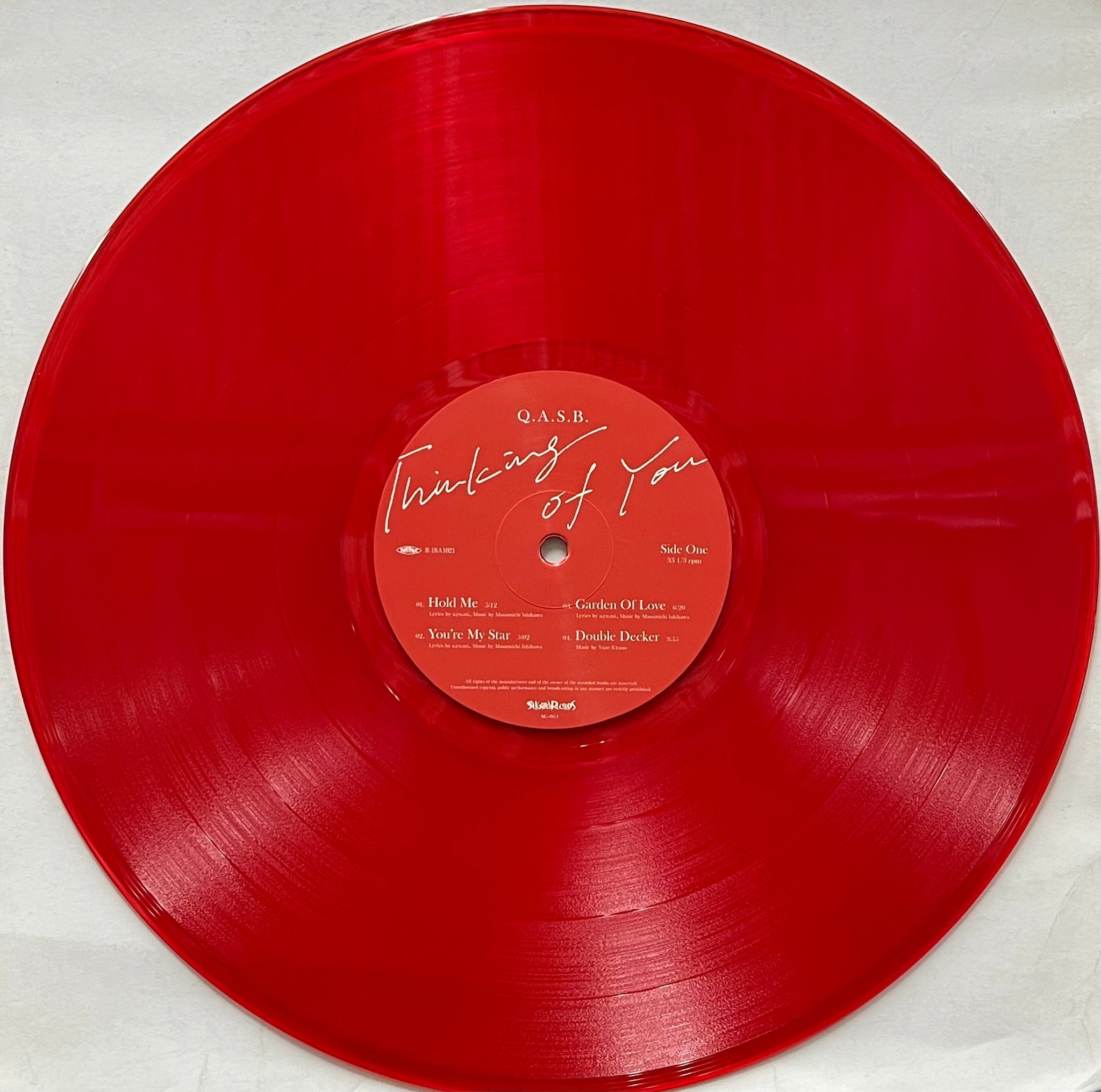 Q.A.S.B. / Thinking Of You (Clear Red Vinyl) (Soul Garden, SG064R 