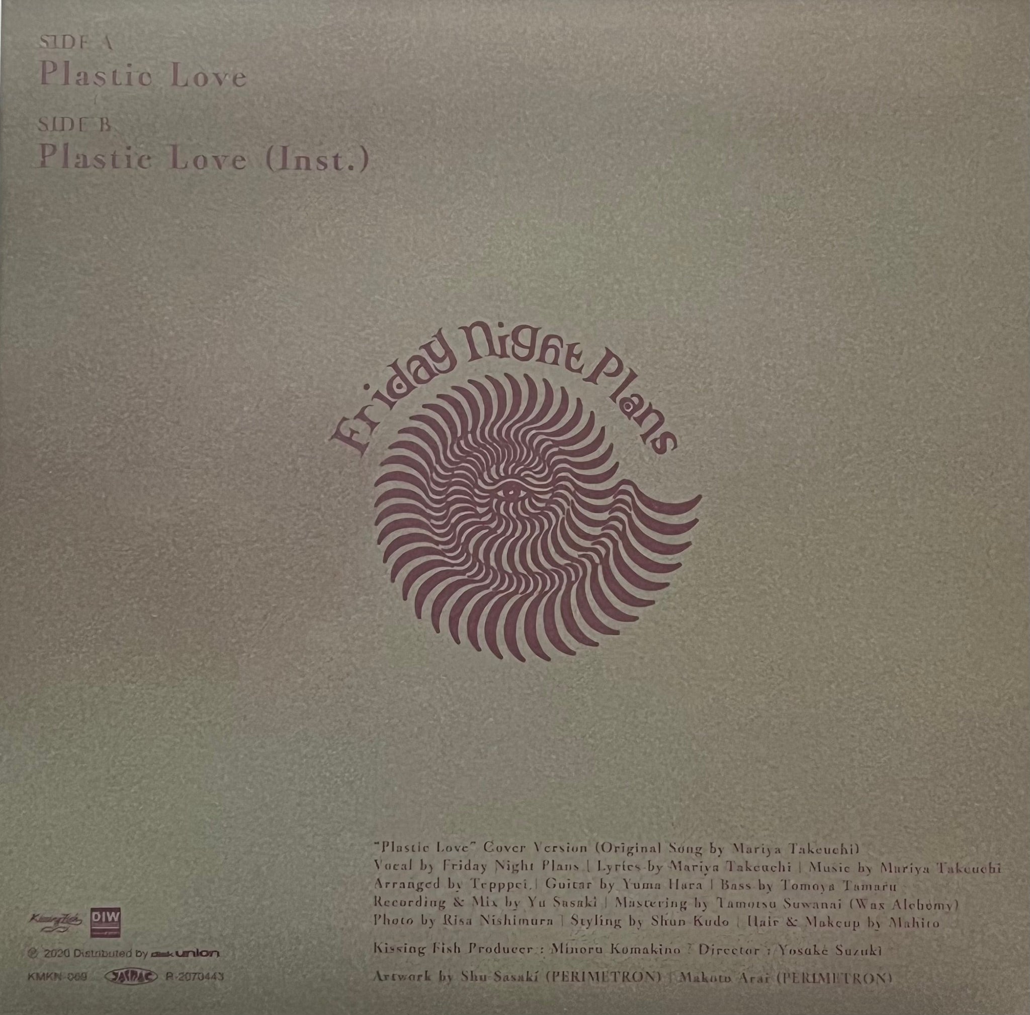 FRIDAY NIGHT PLANS / Plastic Love (Kissing Fish Records – KMKN 069, 7i –  TICRO MARKET