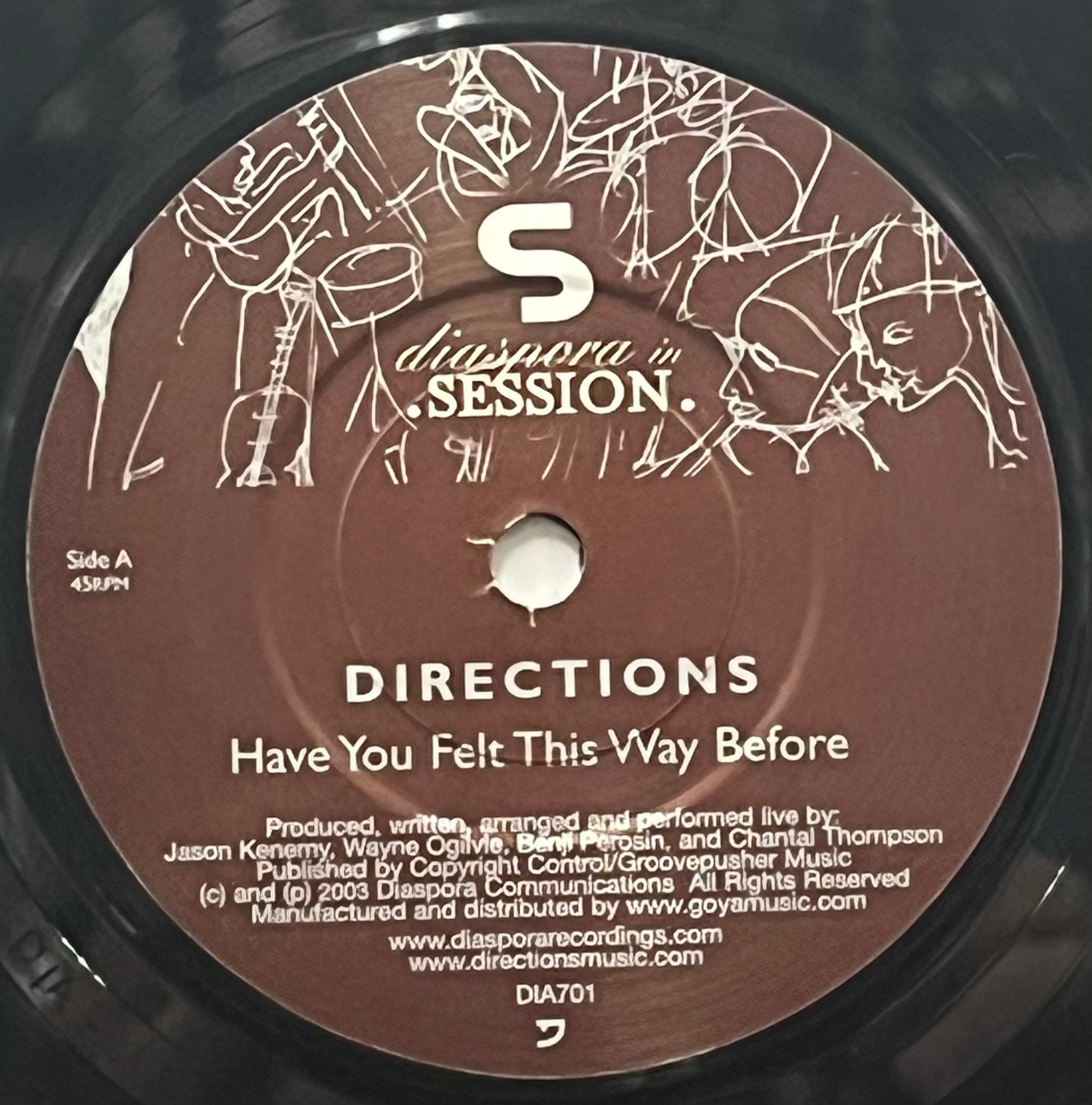 DIRECTIONS / Have You Felt This Way Before (Diaspora In Session