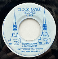 HORACE ANDY & THE WAILERS / Unity Strength And Love / Earth Must Be Hell (Clocktower, 7inch)