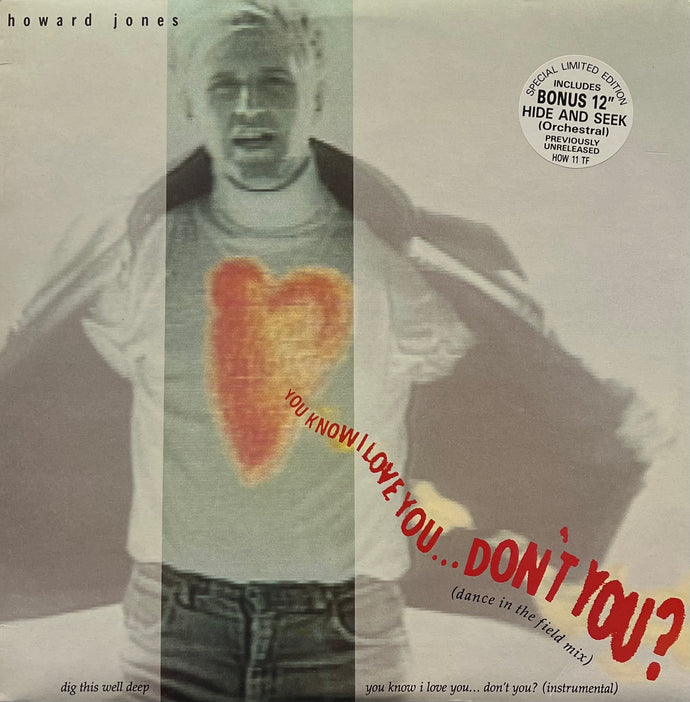 HOWARD JONES / You Know I Love You...Don't You? (Remix) (WEA – HOW 11TF, 12inch×2)