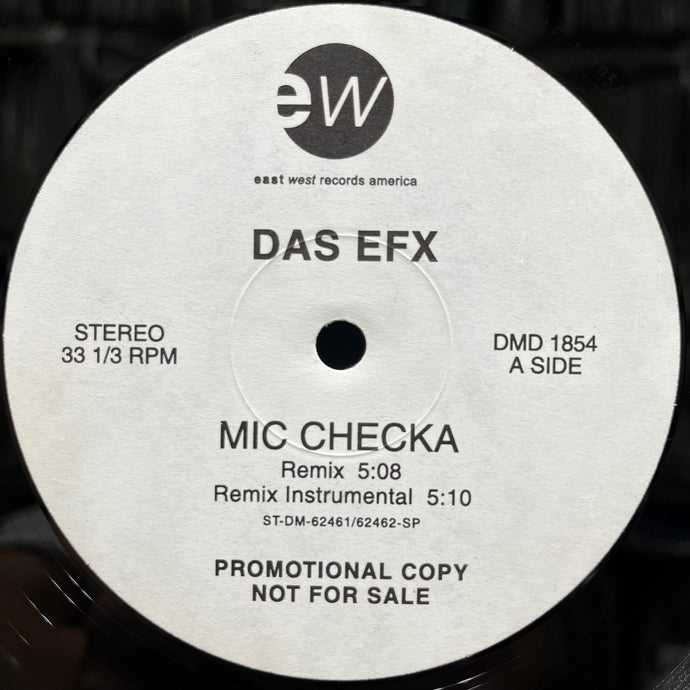 Das EFX Mic Checka 12インチ プロモ盤 DAS EFX / Mic Checka (Reissue, 12inch) – TICRO MARKET