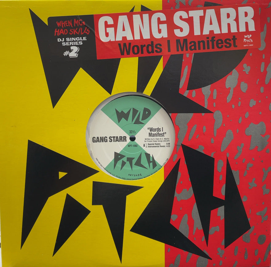 GANG STARR / Words I Manifest (WPT-1002, 12inch) – TICRO MARKET