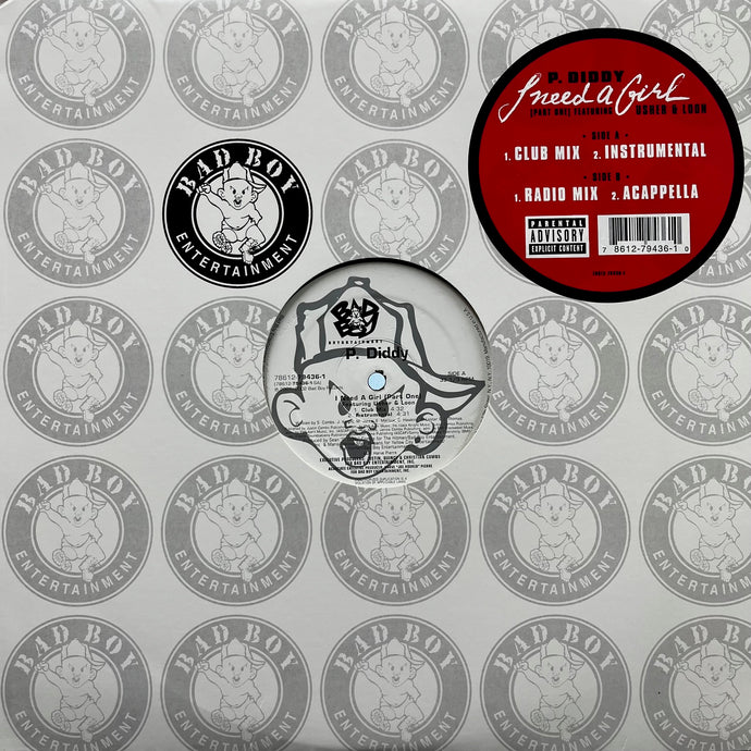 P. Diddy I Need a Girl pt1,2 12インチレコード P. DIDDY / I Need A Girl (Part One) (78612-79436-1, 12inch