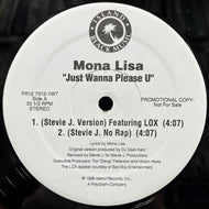 MONA LISA / Just Wanna Please U (PR12 7312-1WT, 12inch) Promo