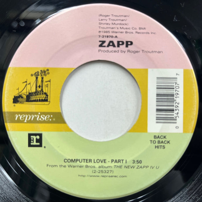 ZAPP / Computer Love (7-21970, 7inch) Reissue – TICRO MARKET